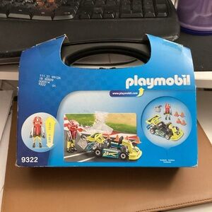 Playmobil Kids Racing Pit Crew Playset 9322